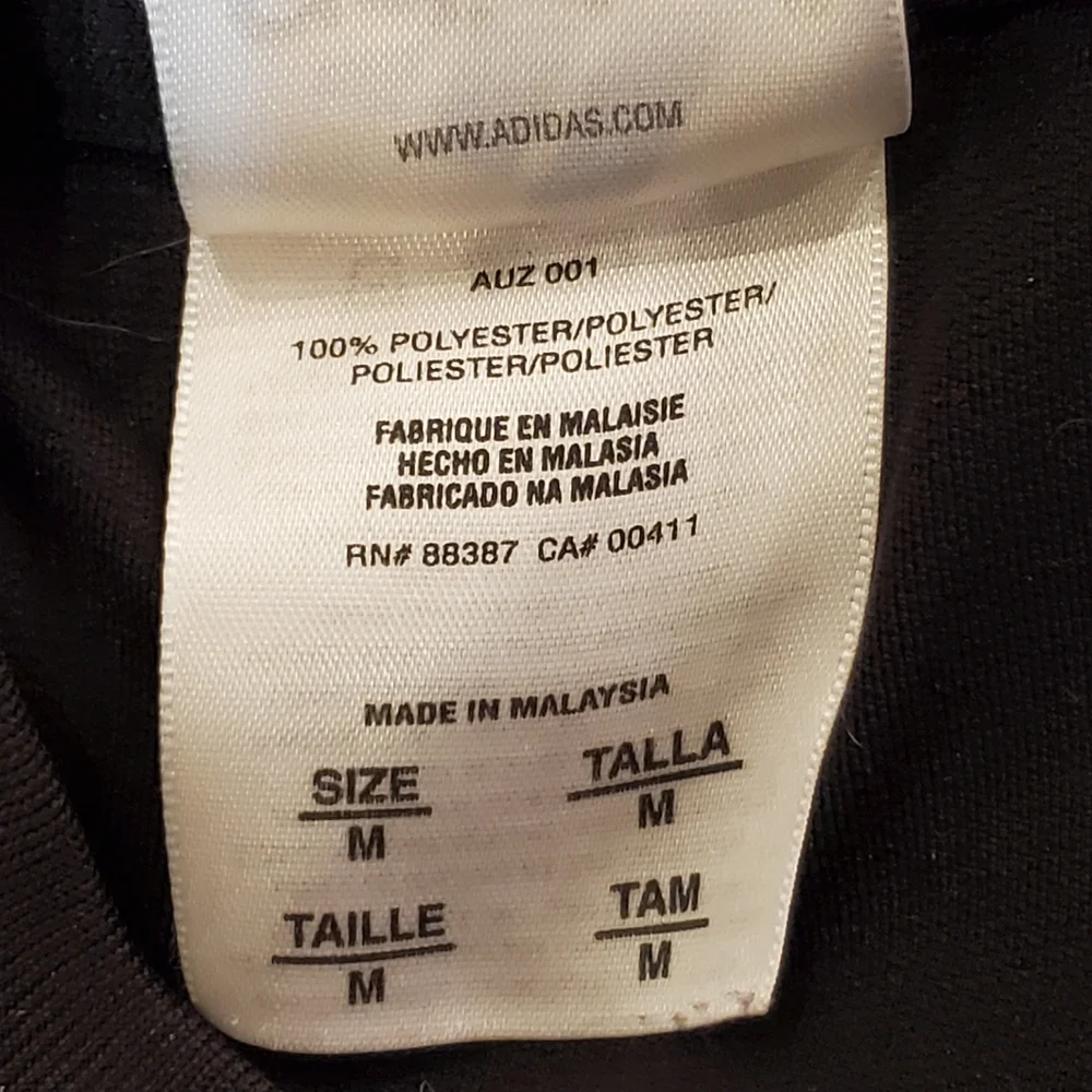 Adidas Men's Black Gray Climalite Performance Short Sleeve T-Shirt Medium‎
